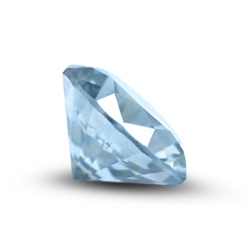 (Pack of 5) Round Simulated Aquamarine CZ